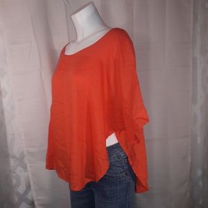 Cloth and stone 100% tencel orange top size medium
